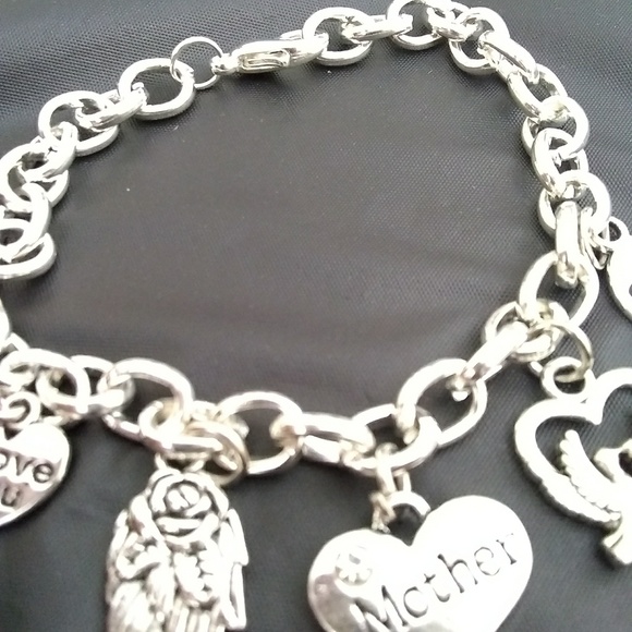 New Elegant Silver Mother Love You Hope Bracelet - Picture 3 of 8